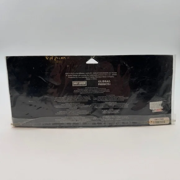 Harley-Davidson Black with Silver Sequin Bar and Shield Patch - Picture 5 of 6